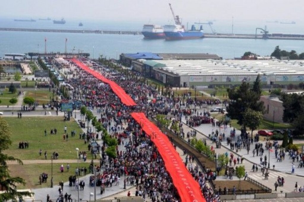 Samsun'da geçmişten bugün 19 Mayıs kutlamalarından fotoğraflar