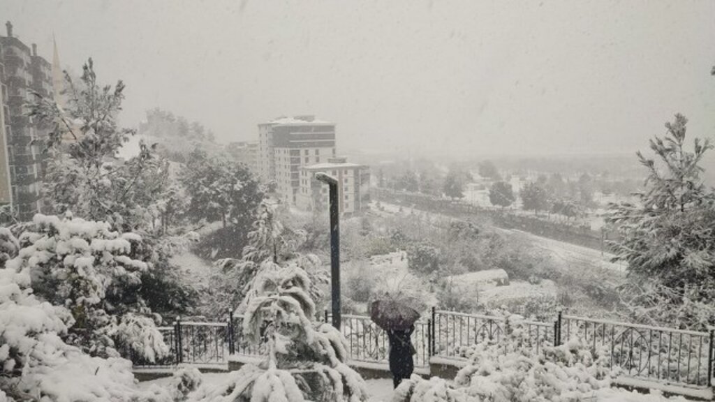 Samsun'a kar yağdı! Samsun'dan kar fotoğrafları