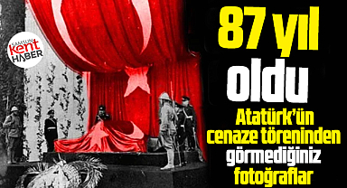 Atatürk'ün cenaze töreninden görmediğiniz fotoğraflar