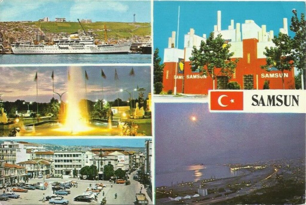Samsun kartpostalları! Eskiden herkes birbirine gönderirdi!