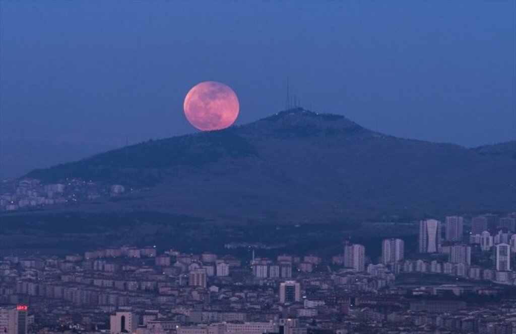 Türkiye'den Süper Mavi Kanlı Ay fotoğrafları