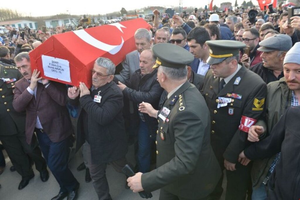 Samsun Afrin şehitlerini uğurladı