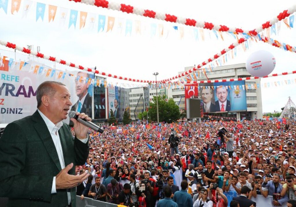 Cumhurbaşkanı Recep Tayyip Erdoğan'ın 24 Haziran seçimi Samsun mitinginden fotoğraflar