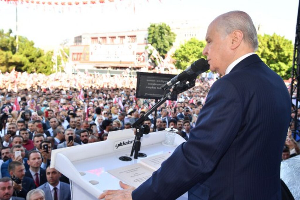 Devlet Bahçeli'nin 24 Haziran seçimi Samsun mitinginden fotoğraflar