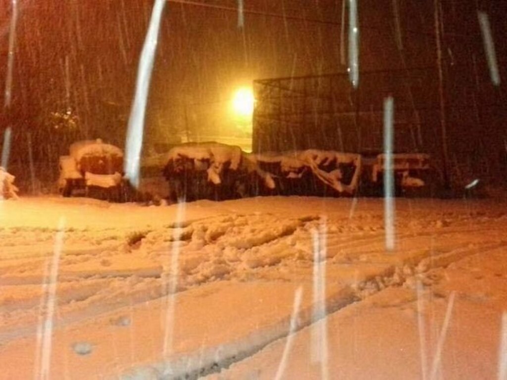 Samsun'un ilçelerinden kar manzaraları