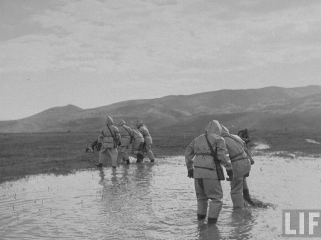 Samsun'da 1940 yılında yapılan askeri tatbikatın fotoğrafları