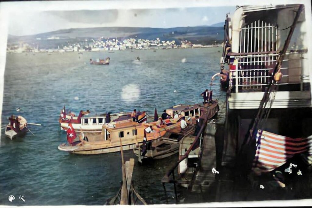 Samsun'un renklendirilmiş eski fotoğrafları