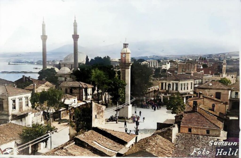 Samsun'un renklendirilmiş eski fotoğrafları