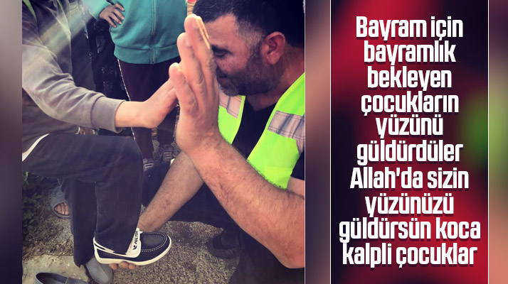 Samsun'da ihtiyaç sahibi çocuklar için bayramlık kampanyası yüz güldürdü