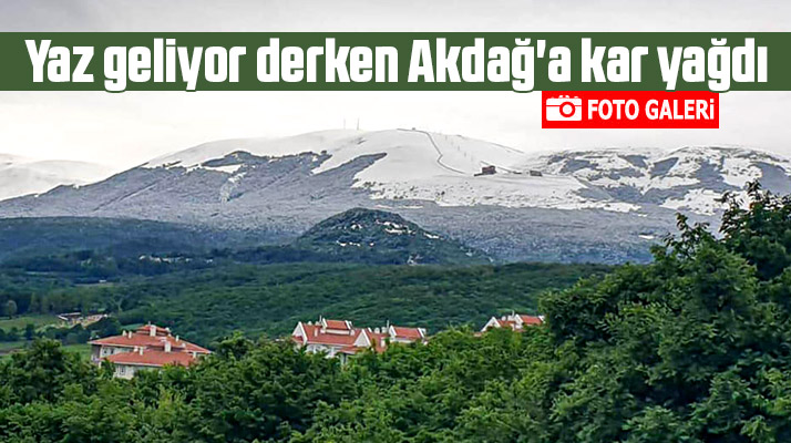 Samsun'da yaz geliyor derken Mayıs ayında Ladik Akdağ'a kar yağdı