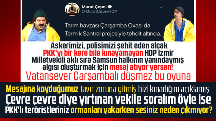 HDP İzmir Milletvekili Çepni Biyokütle mesajına koyduğumuz tavırdan rahatsız oldu