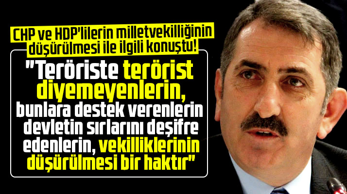 Fuat Köktaş CHP ve HDP'li vekillerin milletvekilliğinin düşürülmesi ile ilgili konuştu