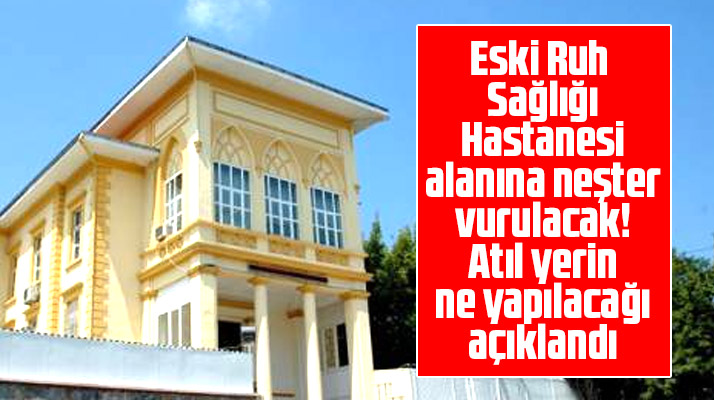 Samsun'da eski Ruh ve Sinir Hastanesi alanına neşter vurulacak