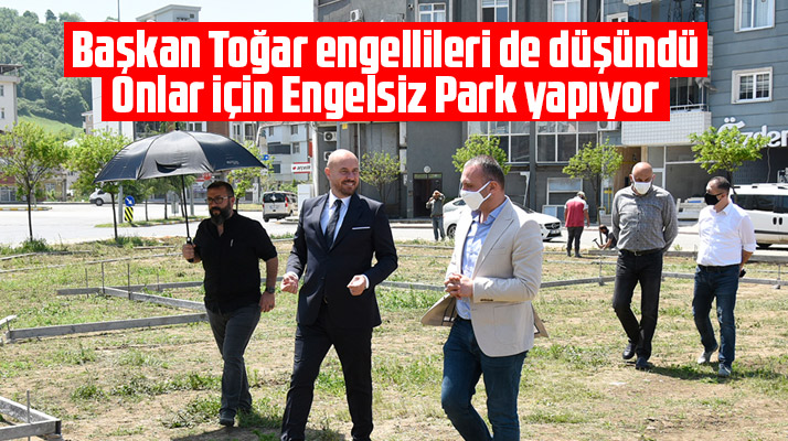 Samsun'un Tekkeköy Belediyesi engelliler için Engelsiz Park yapıyor