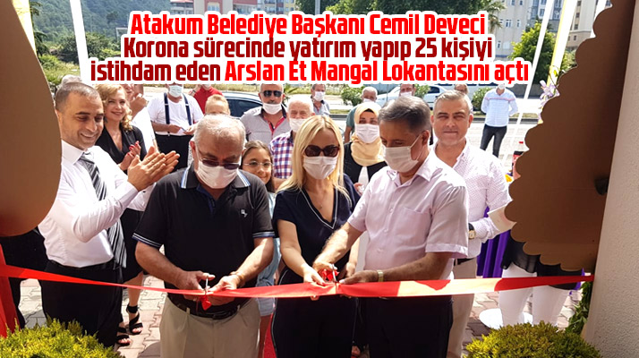 Samsun'un Atakum ilçesinde Arslan Et Mangal'ın açılışı yapıldı
