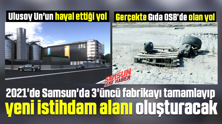 Samsun merkezli Ulusoy Un, 3'üncü fabrikasını 2021 yılında faaliyete geçirecek
