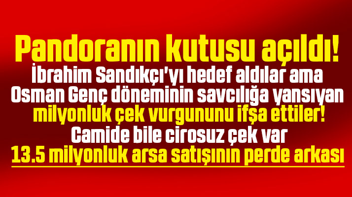 Samsun Canik'te 13.5 milyonluk arsa satışında 9 milyonluk cirosuz çek vurgunu ifşa edildi