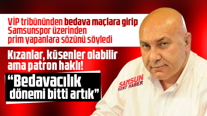 Yılport Samsunspor Başkanı Yıldırım'dan VİP tribünü açıklaması! Bedavacılık dönemi bitti