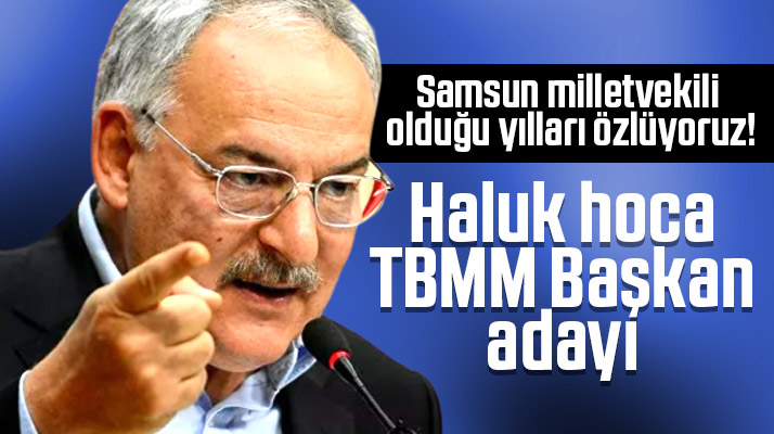 Samsun eski milletvekili ve Ankara milletvekili Haluk Koç TBMM Başkan adayı
