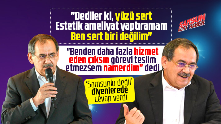 Samsun Büyükşehir Başkanı Mustafa Demir görevi teslim etmezsem namerdim dedi