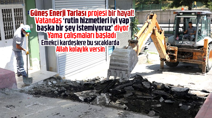İlkadım Belediyesi İlkadım ilçesinde ara sokaklarda yama çalışmaları başlattı