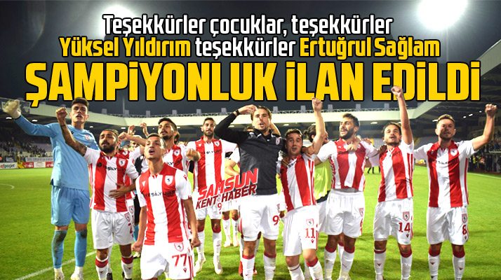 TFF resmi açıklamayı yaptı! Yılport Samsunspor TFF 1'inci Lige yükseldi