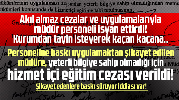 Samsun Canik İlçe Tarım Müdürlüğünde personele baskı ve mobbing iddiaları