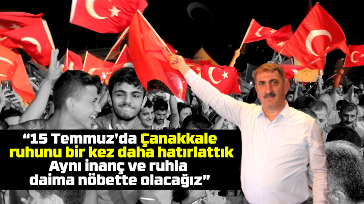 Samsun Milletvekili Fuat Köktaş: 15 Temmuz'da Çanakkale ruhunu hatırlattık