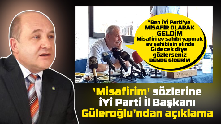 İYİ Parti Samsun İl Başkanı Demirtaş'ın misafirim açıklamasına yanıt verdi