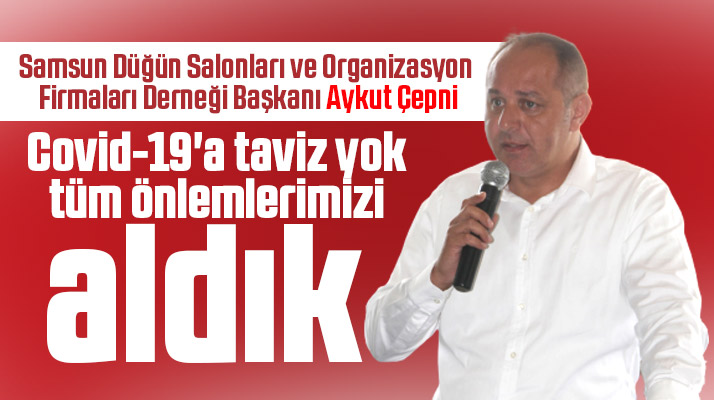 Samsun'da düğün salonu sahiplerinden Korona Virüs'e taviz yok
