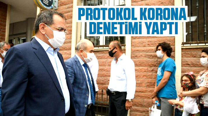 Samsun Valisi Zülkif Dağlı ve protokol üyeleri hep birlikte şehirde Korona denetimi yaptı