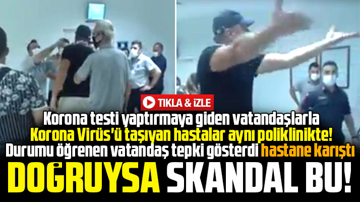 Samsun'da hastane karıştı! Koronalı hastalarla, teste giden vatandaşlar aynı kuyrukta