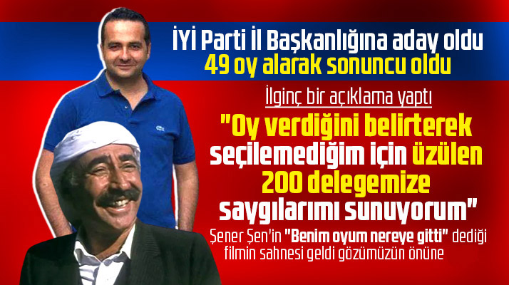 Murat Keskin'e 200 delege oy verdiğini söyledi ama 49 oyla seçimi kaybetti