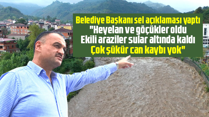 Salıpazarı ilçesinde sel! Belediye Başkanı Akgül açıkladı! Can kaybı yok