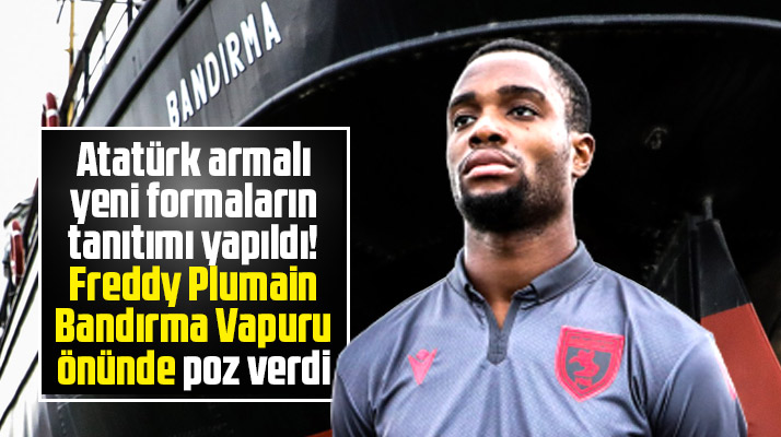 Yılport Samsunspor'un Atatürk armalı yeni formalarının tanıtımı yapıldı