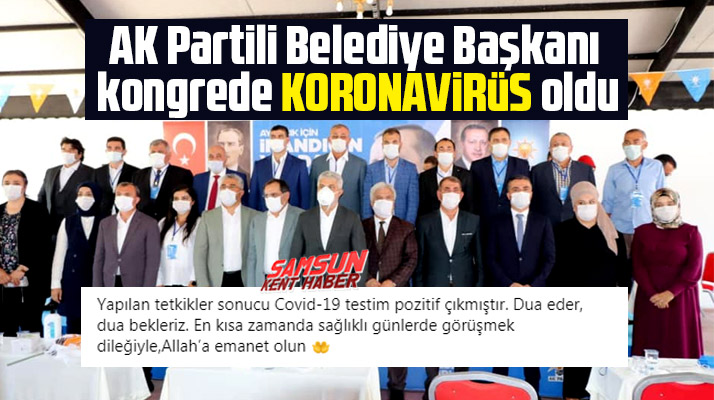 Samsun'da Ayvacık Belediye Başkanı Halil Kalaycı KoronaVirüs'e yakalandı