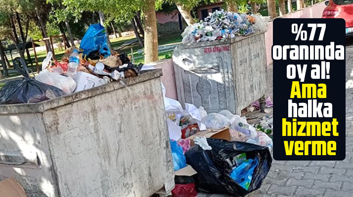 Samsun'un Vezirköprü ilçesinde çöplerin toplanmaması tepki çekti