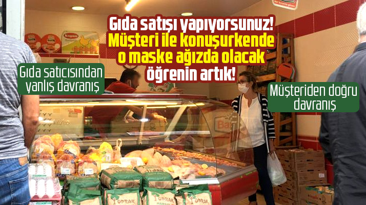 Samsun'da yanlış maske kullanımı tepkilere neden oluyor
