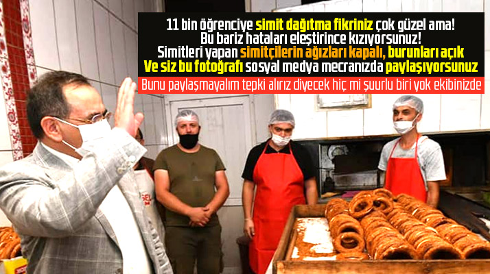 Samsun'da 11 bin öğrenciye simit yapan fırın ustalarının ağızları kapalı burunları açık