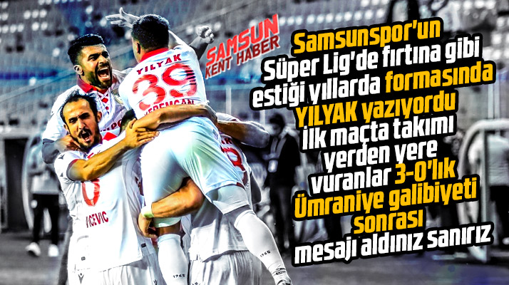 Samsunspor Ümraniye'yi 3-0 yenerek Altay maçı eleştirilerine yanıt verdi