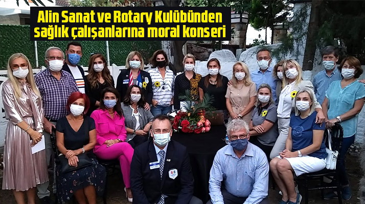 Samsun'da bulunan Alin Sanat ve Rotary Kulübünden sağlıkçılara moral konseri