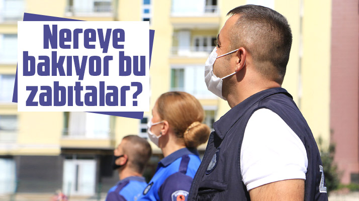 Samsun'da ev karantinasında olanlara Atakum zabıtasından sıkı takip