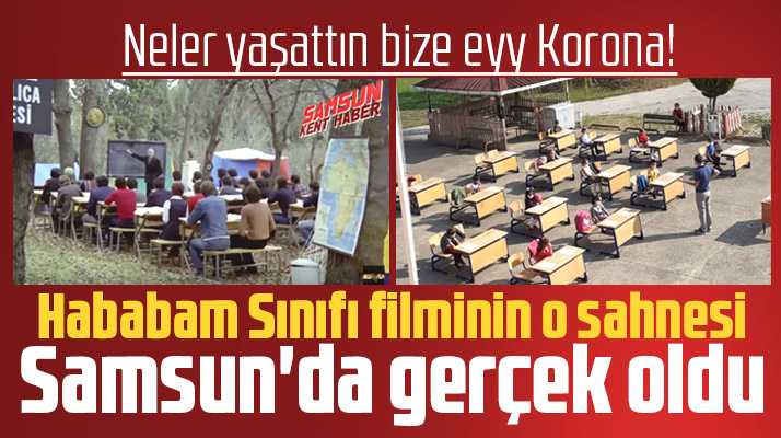 Samsun'da Hababam Sınıfı filminin o sahnesi gerçek oldu