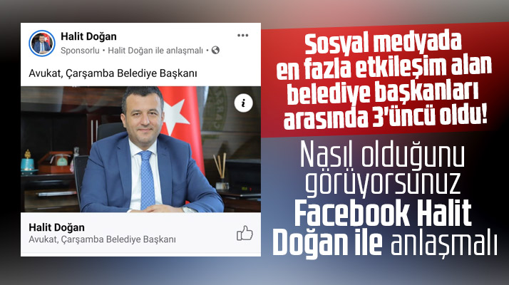 Samsun'da belediye başkanları en fazla etkileşim için sponsorlu paylaşımlar yapıyor