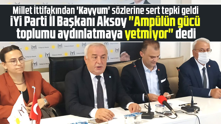 Samsun'da Millet İttifakından AK Parti İl Başkanının kayyum sözlerine tepki geldi