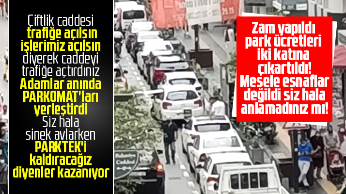 Samsun'da Çiftlik caddesi otopark ücretlerine iki kat zam yapıldı