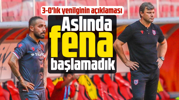 Ertuğrul Sağlam'dan 3-0'lık yenilgi ile biten İstanbulspor maçı açıklaması
