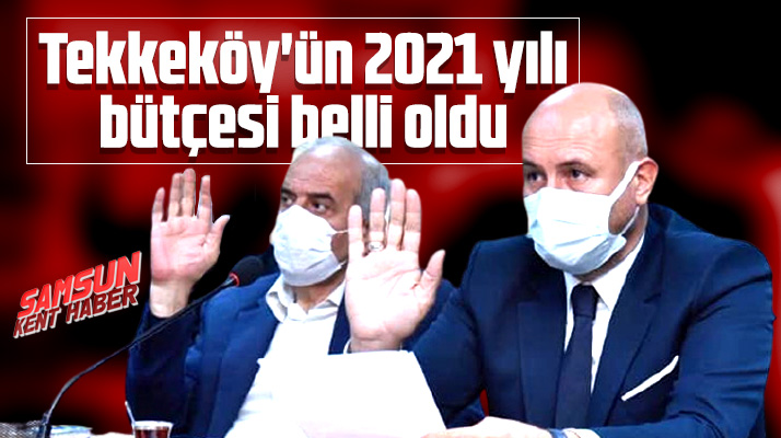 Samsun'da Tekkeköy Belediyesinin 2021 yılı mali bütçesi belli oldu