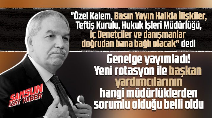 İlkadım Belediyesinde başkan yardımcılarına yeni genelge yayımlandı!