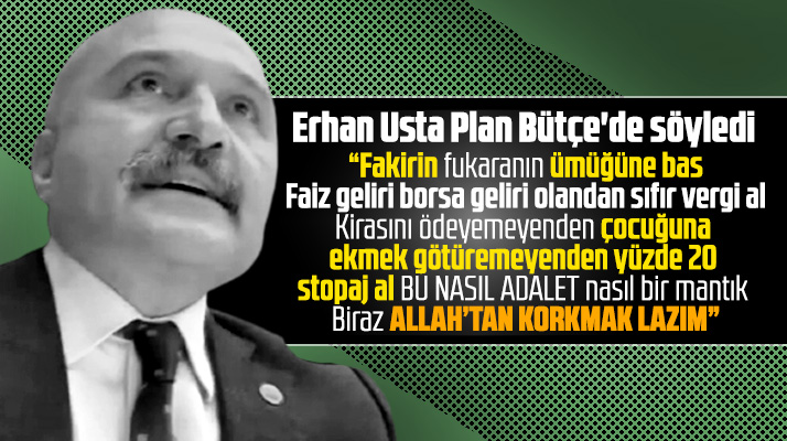 Erhan Usta kira ödeyemeyenden yüzde 20 stopaj alınmasını eleştirdi